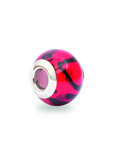 Murano glass charm with Silver compatible Pandora V041