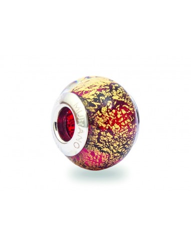 Murano glass charm with Silver compatible Pandora V048