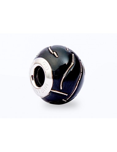 Perla 'Bead' in vetro di Murano e argento 925 compatibile Pandora V144