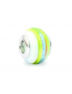 Perla 'Bead' in vetro di Murano e argento 925 compatibile Pandora V186