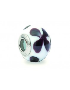 Murano glass charm with Silver compatible Pandora V100