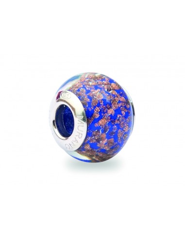 Perla 'Bead' in vetro di Murano e argento 925 compatibile Pandora V018