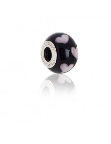 Perla 'Bead' in vetro di Murano e argento 925 compatibile Braccialetti Pandora V693 Love