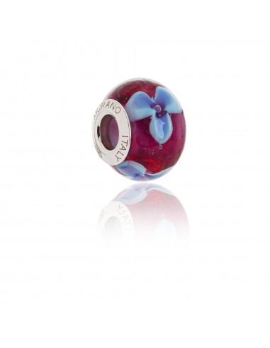 Perla 'Bead' in vetro di Murano e argento 925 compatibile Braccialetti Pandora V729...