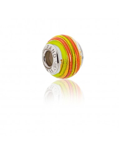 Perla 'Bead' in vetro di Murano e argento 925 compatibile Braccialetti Pandora V743 Colori