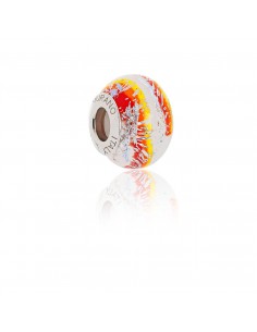 Perla 'Bead' in vetro di Murano e argento 925 compatibile Braccialetti Pandora V758...