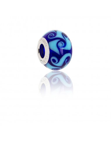 Bead in vetro di Murano e argento 925 compatibile Braccialetti Pandora V803, il design...