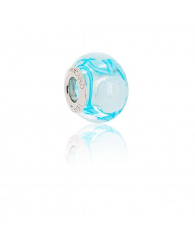 Bead in vetro di Murano e argento 925 compatibile Braccialetti Pandora V805 Intrecci di...