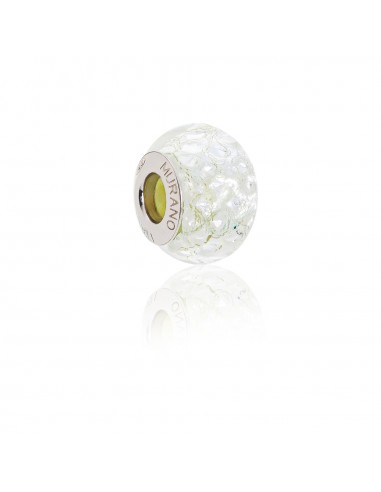 Murano glass charm with Silver compatible Pandora Bracelets V812 Reflex