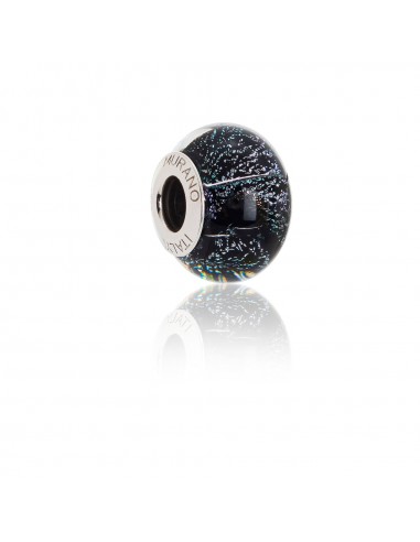 Bead in vetro di Murano e argento 925 compatibile Braccialetti Pandora V832 Starry Night