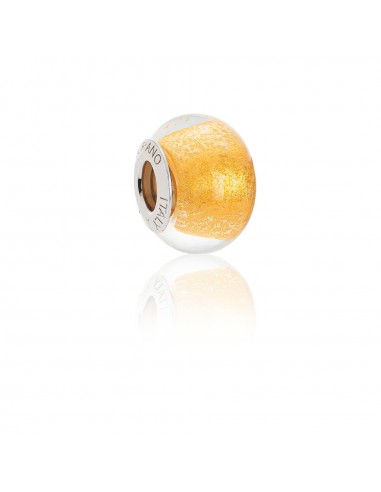 Bead in vetro di Murano e argento 925 compatibile Braccialetti Pandora V836 Foglia...