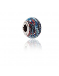 Murano glass charm with Silver compatible Pandora Bracelets V844 Galileo