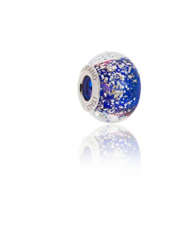 Murano glass charm with Silver compatible Pandora Bracelets V863 Disco