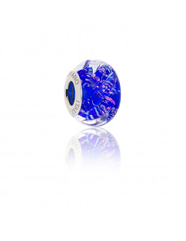 Bead in vetro di Murano e argento 925 compatibile Braccialetti Pandora V897 Onde...