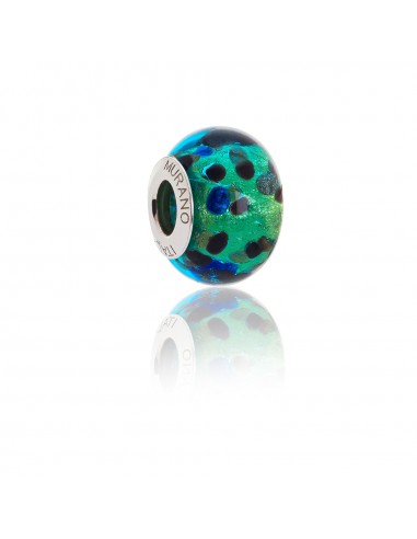 Bead in vetro di Murano e argento 925 compatibile Braccialetti Pandora V903 Camaleonte