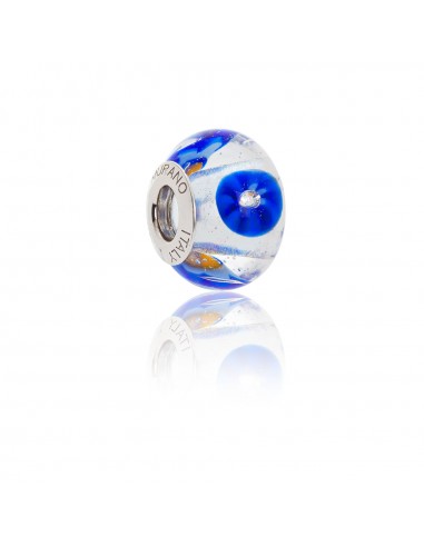 Bead in vetro di Murano e argento 925 compatibile Braccialetti Pandora V940 Orchidea...