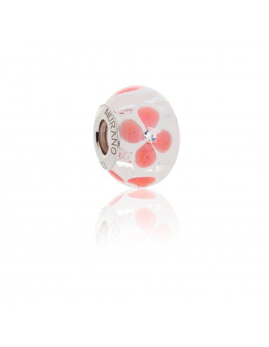 Bead in vetro di Murano e argento 925 compatibile Braccialetti Pandora V945 Orchidea...