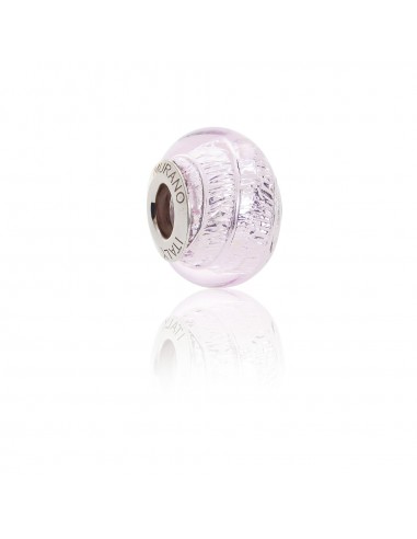 Bead in vetro di Murano e argento 925 compatibile Braccialetti Pandora V955 Rosa con...