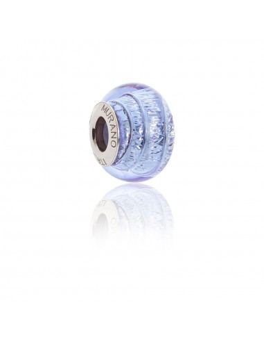 Bead in vetro di Murano e argento 925 compatibile Braccialetti Pandora V960 Viola con...